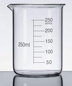 Temperature resistant glass beakers - 250 MLS