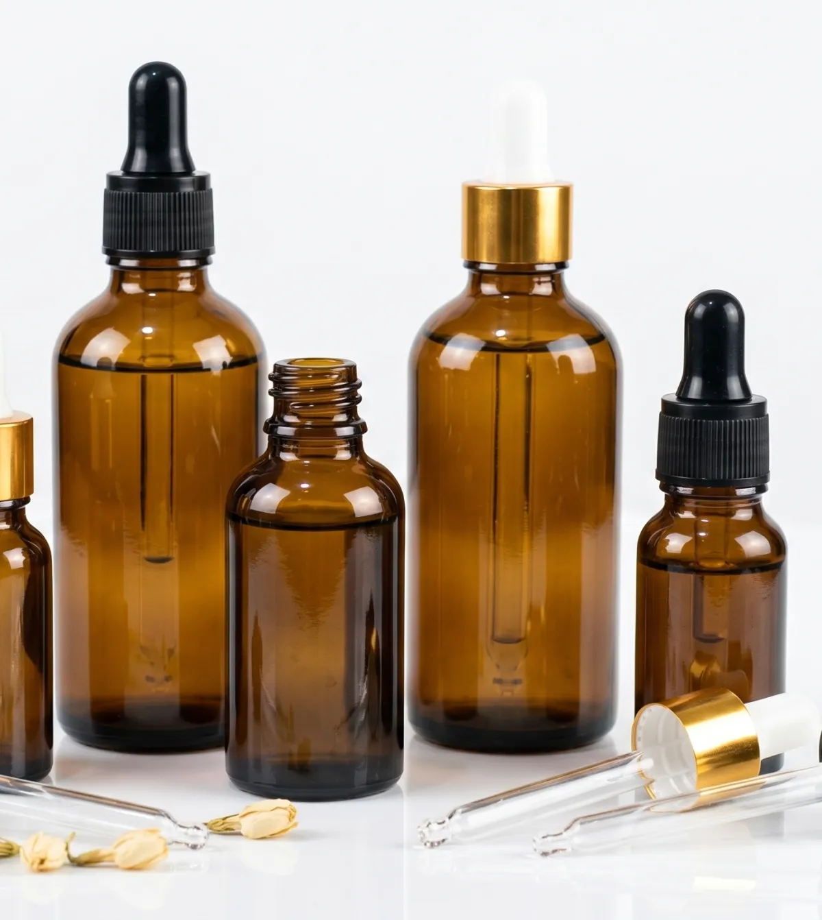 Brown Amber Bottles 30 MLS