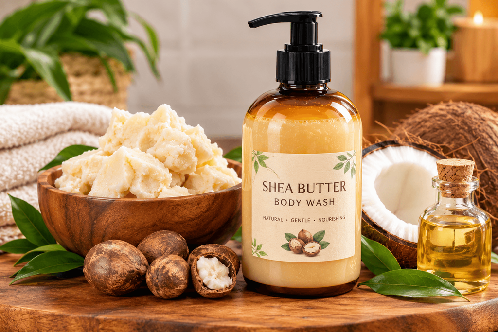 natural body wash shea butter luxury